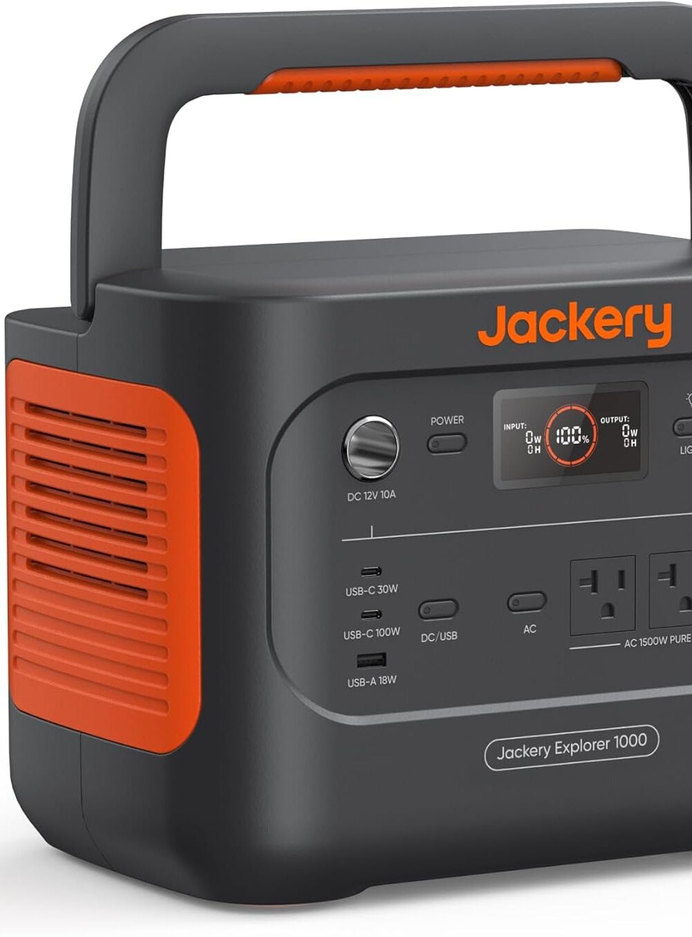 Jackery Explorer 1000 v2 Portable Power Station,1070Wh,1500W | 1 Hr Fast Charge, LiFePO4 Battery, 100W USB-C Output, Solar Generator for Camping, Emergency, RV (Solar Panel Optional)