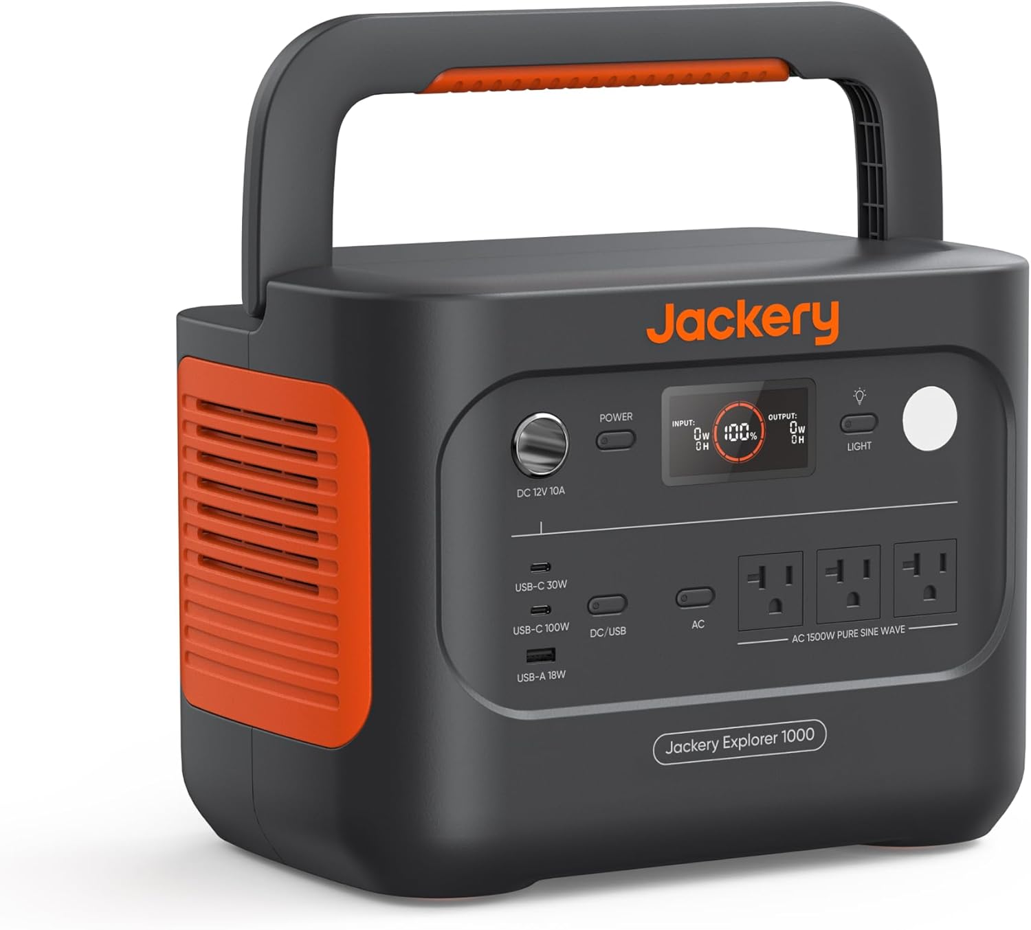 Jackery Explorer 1000 v2 Portable Power Station,1070Wh,1500W | 1 Hr Fast Charge, LiFePO4 Battery, 100W USB-C Output, Solar Generator for Camping, Emergency, RV (Solar Panel Optional)
